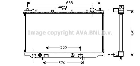 AVA QUALITY COOLING Радиатор, охлаждение двигателя DN2196